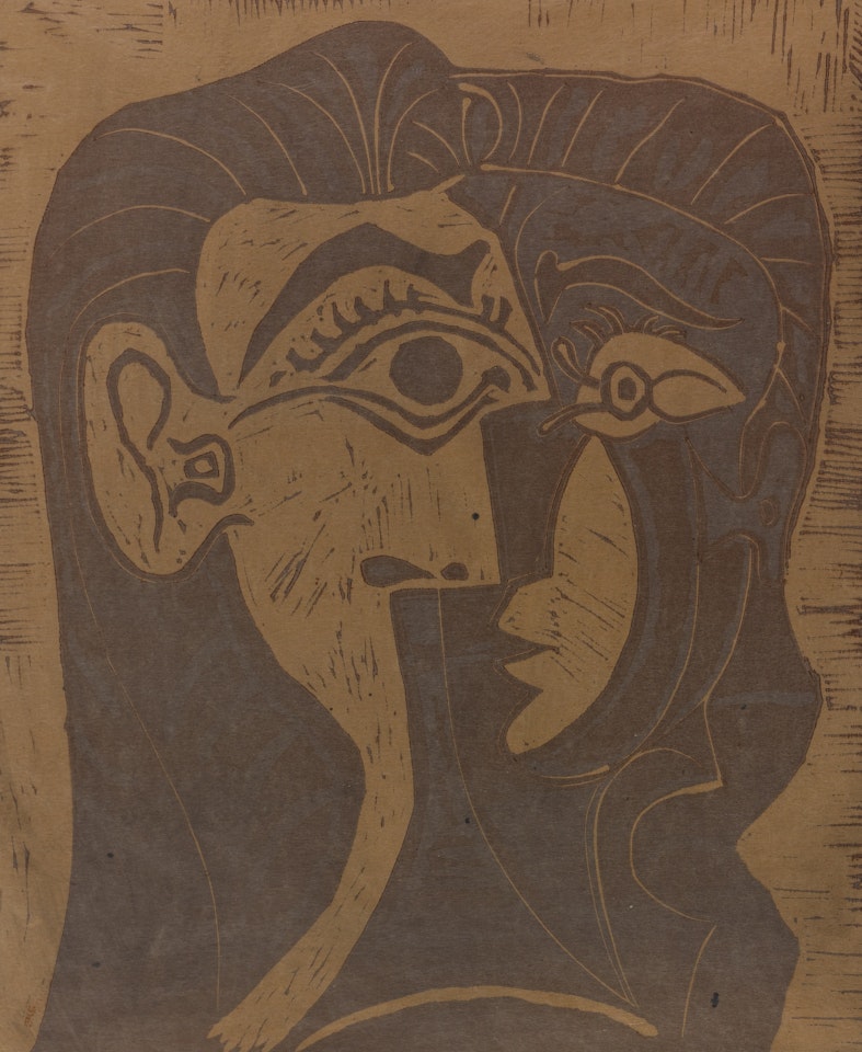 PORTRAIT DE JACQUELINE DE FACE. I (TÊTE DE FEMME) (B. 1064; BA. 1278) by Pablo Picasso