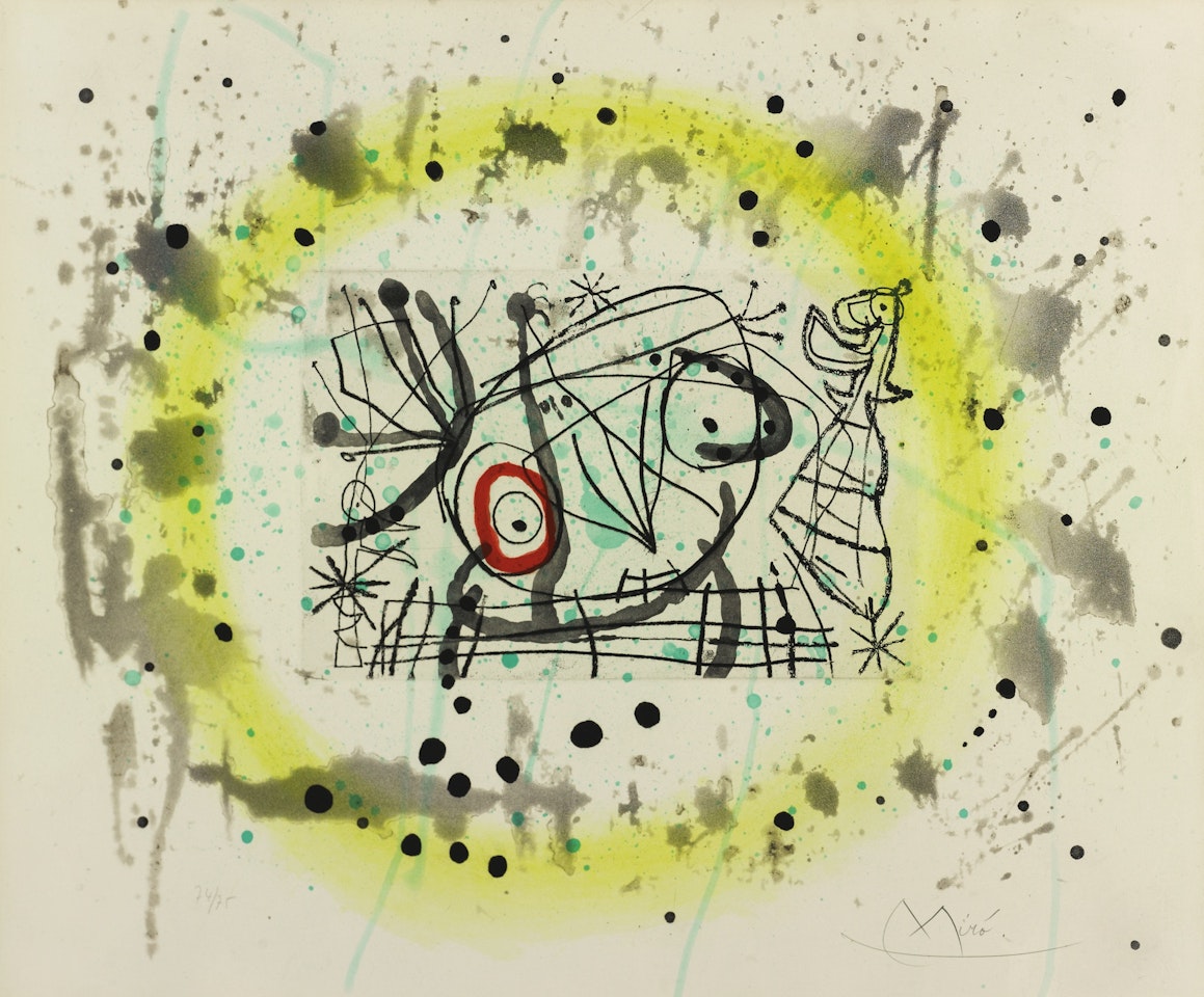 FISSURES (D. 463-477; C. BK. 130) by Joan Miró