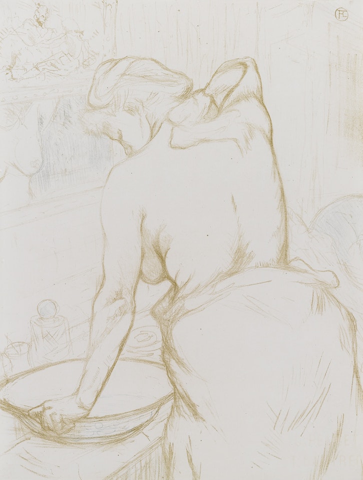FEMME QUI SE LAVE - LA TOILETTE (D. 184; ADR. 176; W. 160) by Henri de Toulouse-Lautrec