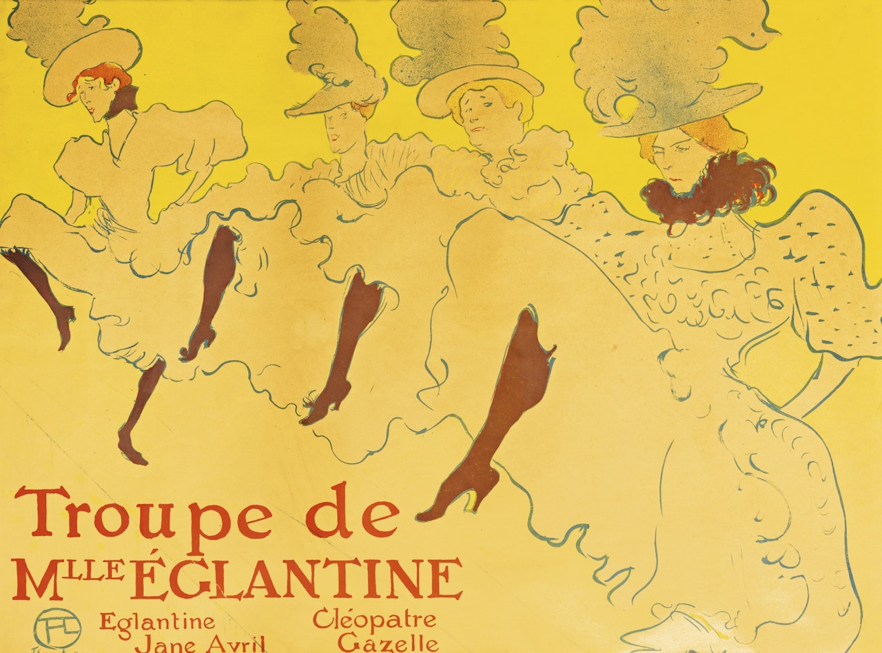 LA TROUPE DE MADEMOISELLE EGLANTINE (D. 361; ADR. 162; W. P21) by Henri de Toulouse-Lautrec