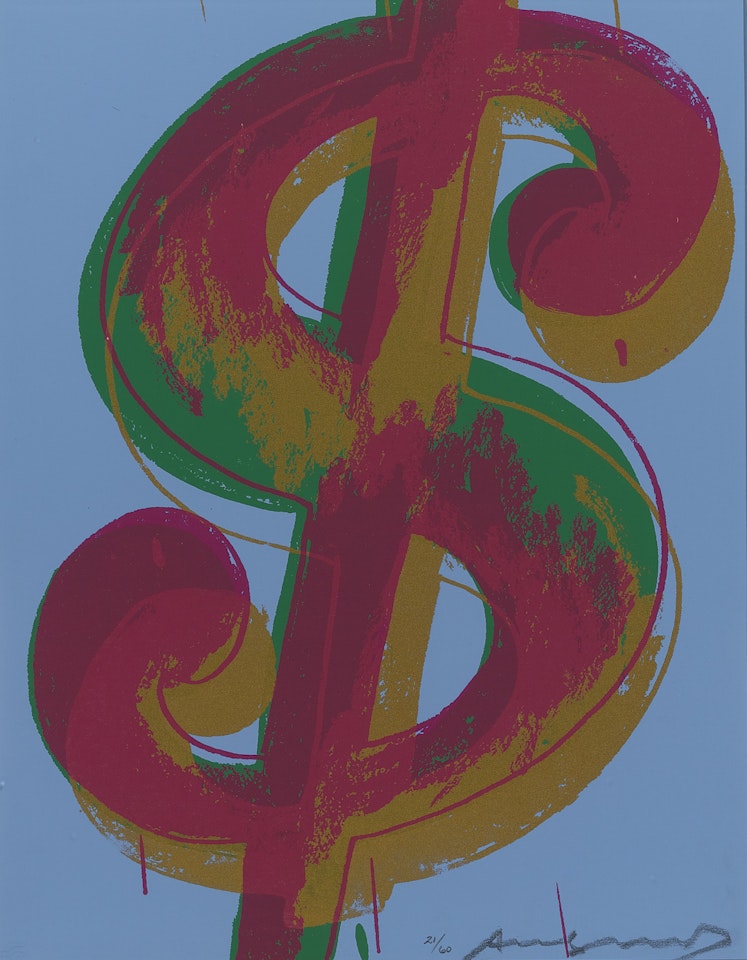 $ (1) (F. & S. II.276) by Andy Warhol