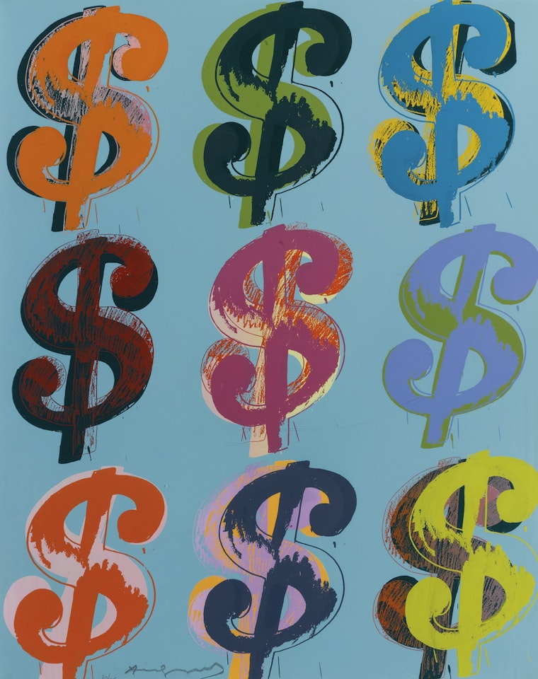 $ (9) (SEE F. & S. II.285 - 286) by Andy Warhol