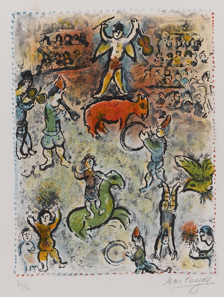 CIRCUS PARADE (M. 969) by Marc Chagall