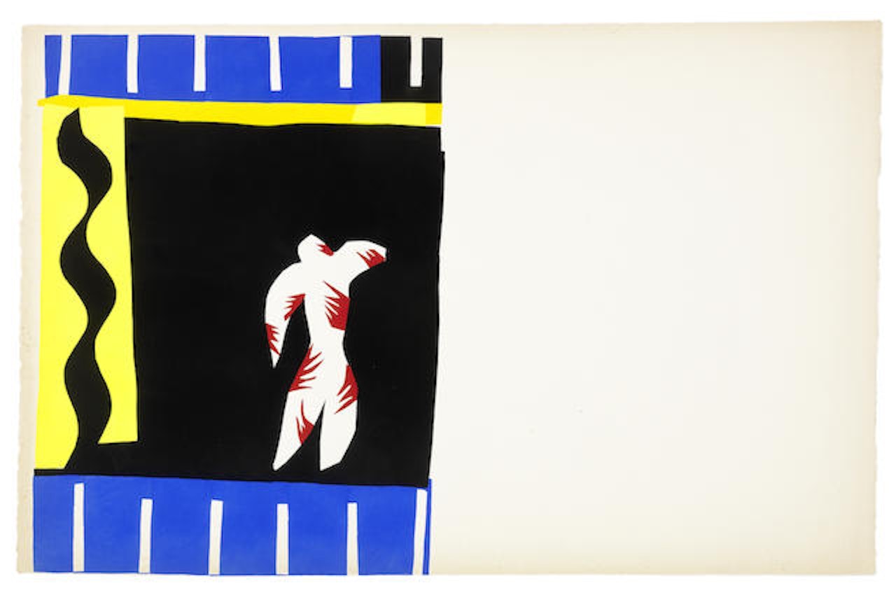 Le Clown, from Jazz unframed by Henri Matisse