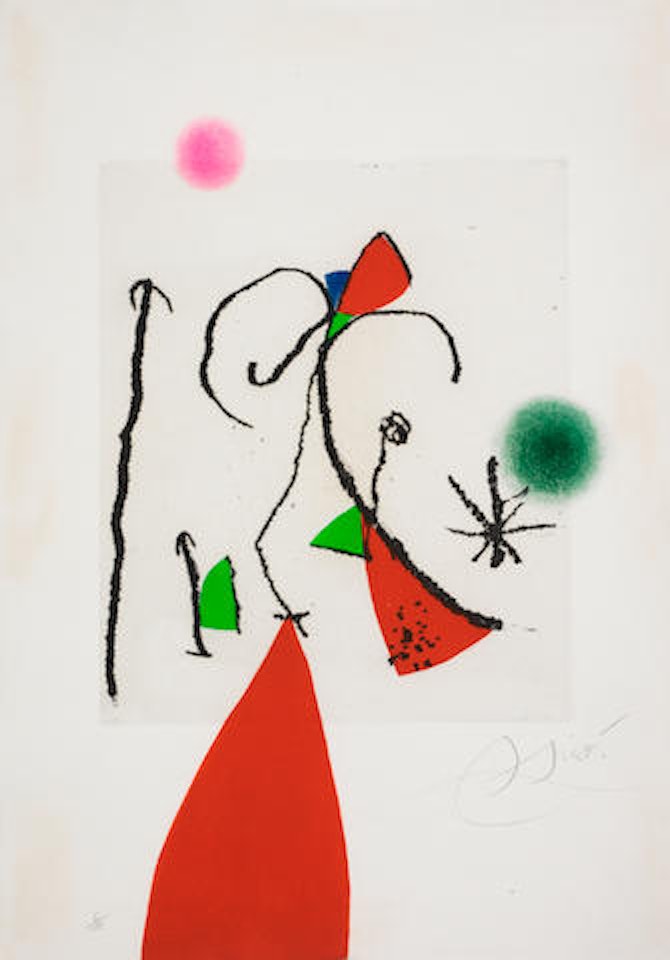 One Plate, from Passage de l'Égyptienne by Joan Miró