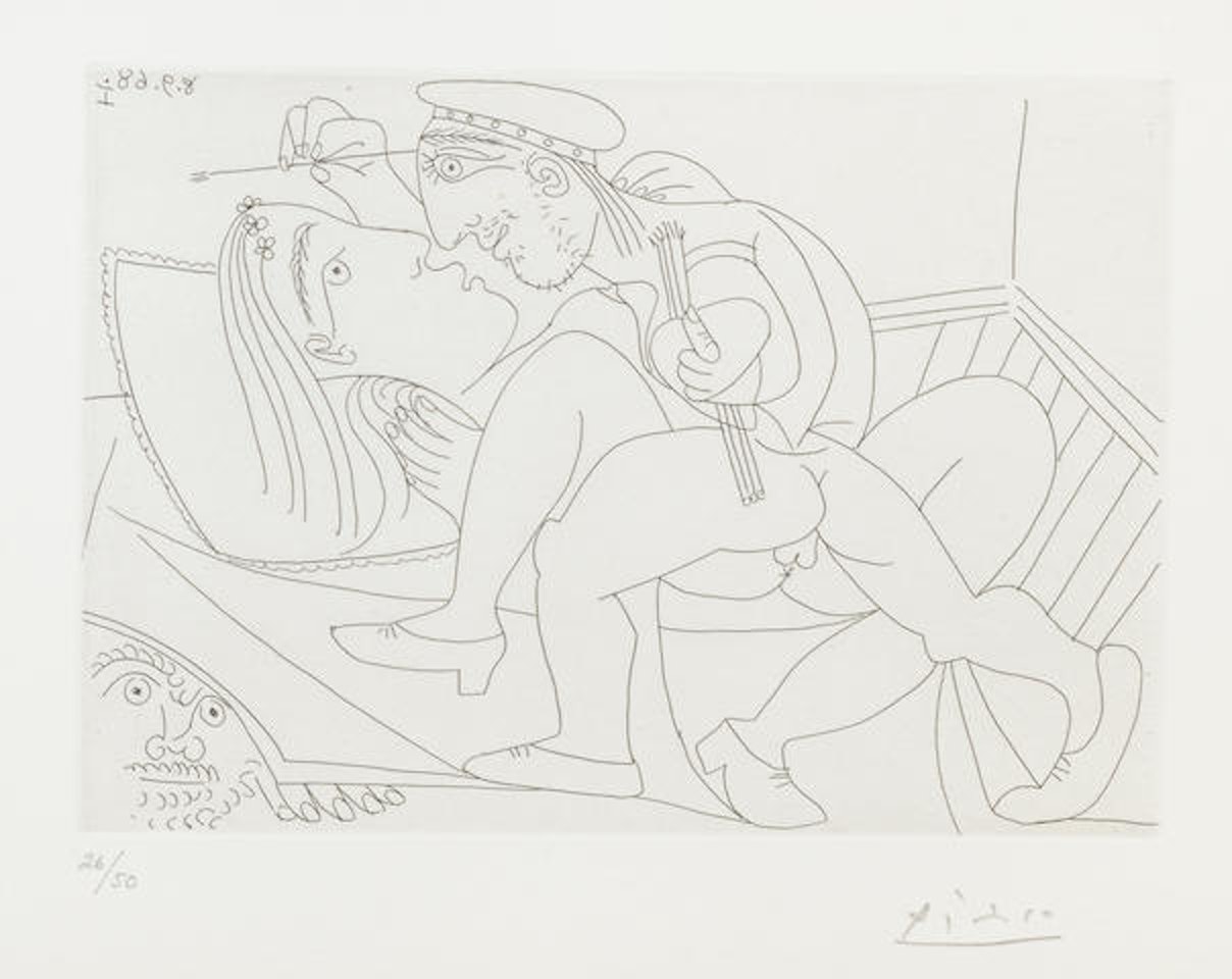 Raphaël et la Fornarina XXI, from Séries 347 by Pablo Picasso