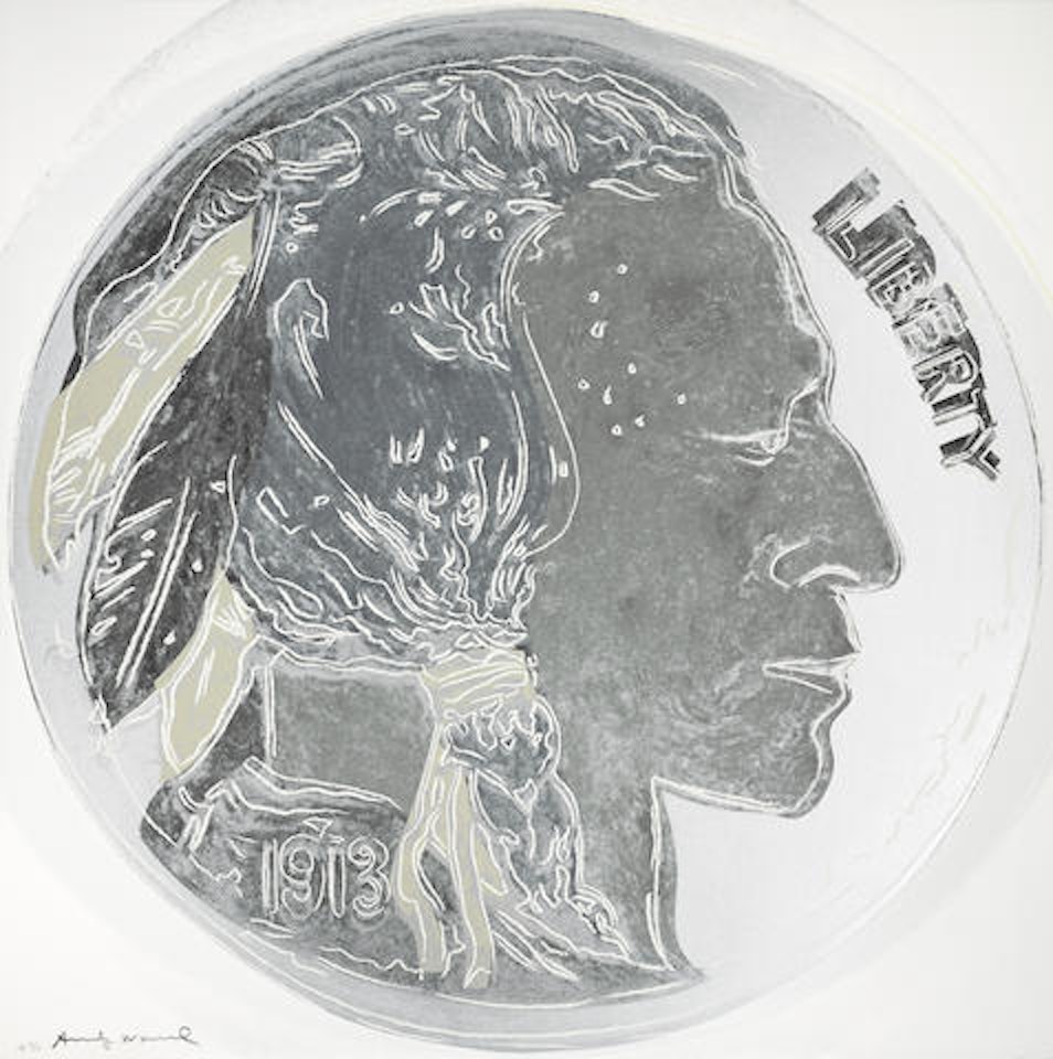 Indian Head Nickel, from Cowboys and Indians by Andy Warhol