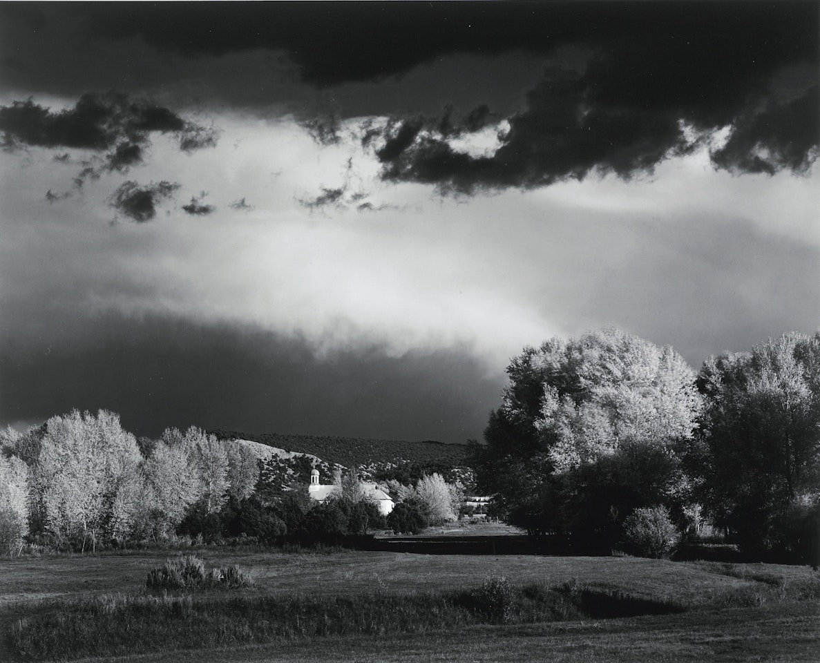 AUTUMN STORM NEAR LAS TRAMPAS, NEW MEXICO' by Ansel Adams