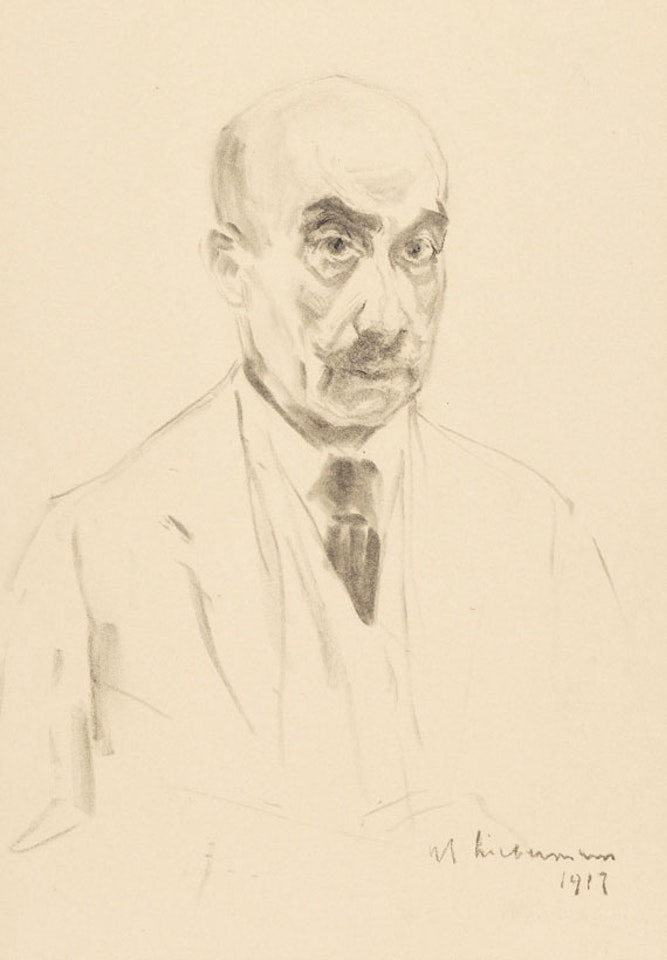 Selbstporträt als Siebzigjähriger by Max Liebermann