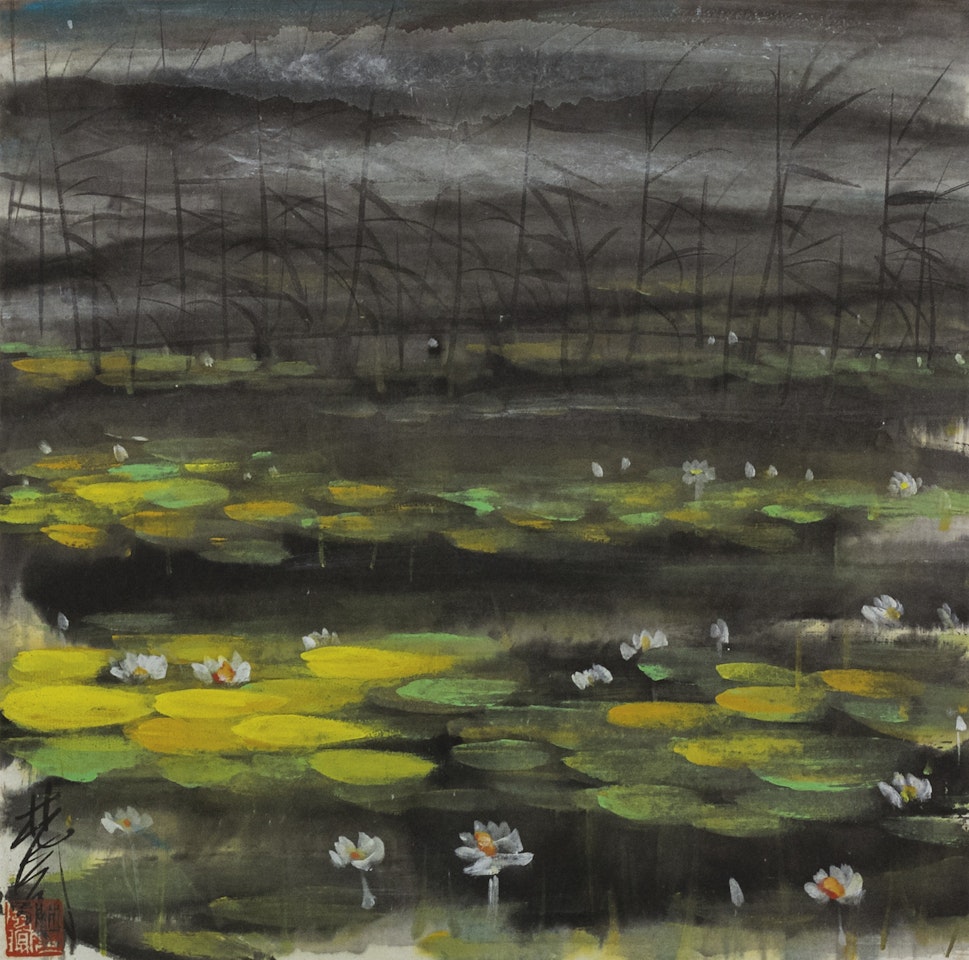 LOTUS POND by Lin Fengmian