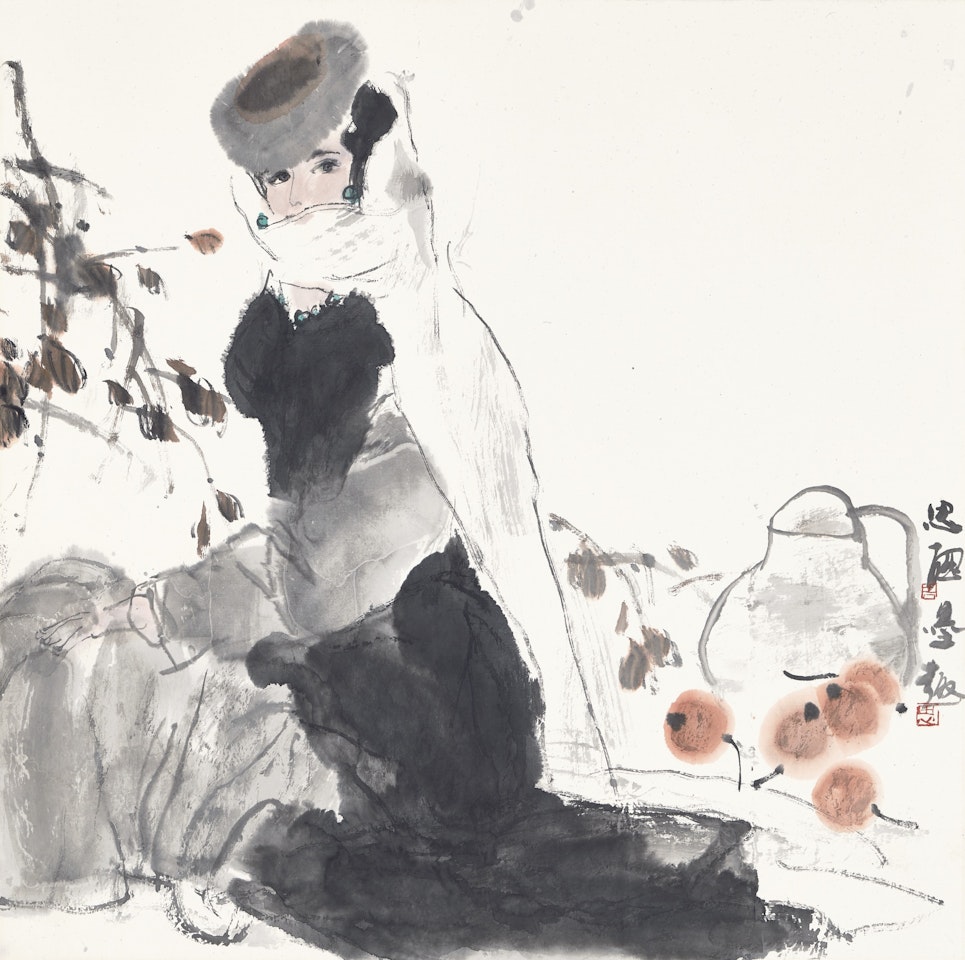 LADY TAKING A REST by Zhou Sicong
