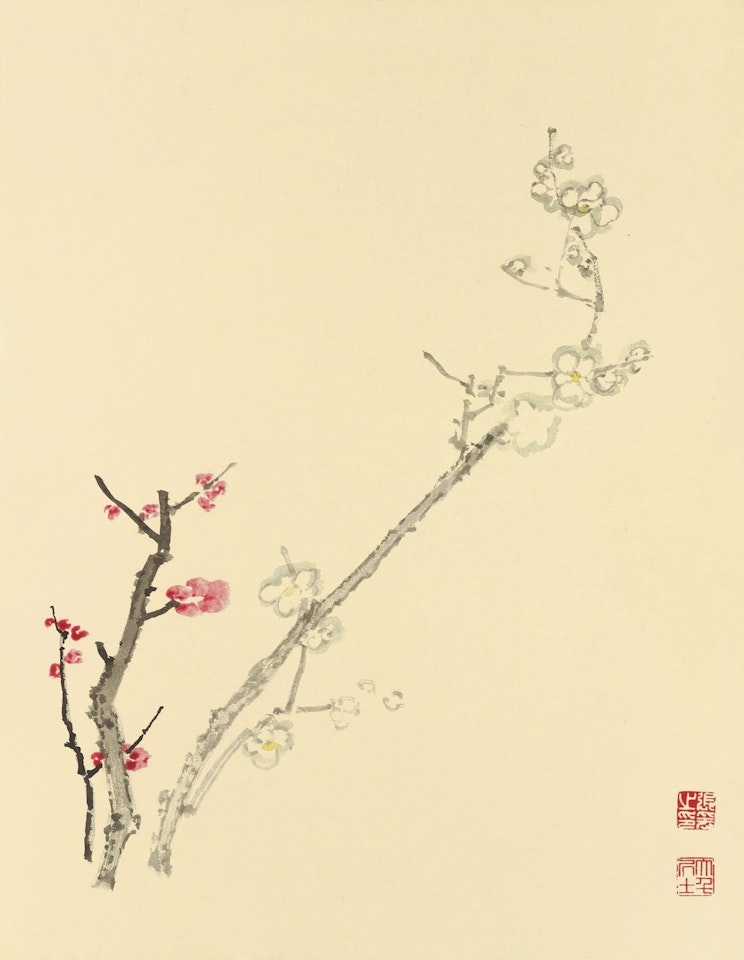 PLUM BLOSSOMS by Zhang Daqian