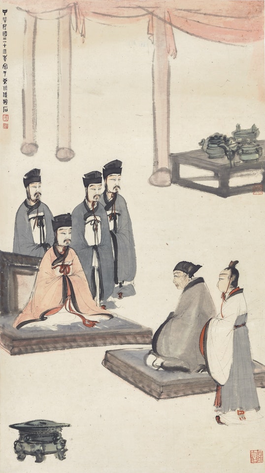 MEETING WITH DUCHESS AT COURT by Fu Baoshi