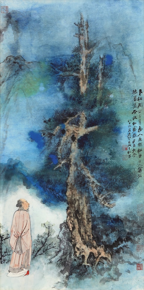 SAGE BY THE PINE by Zhang Daqian