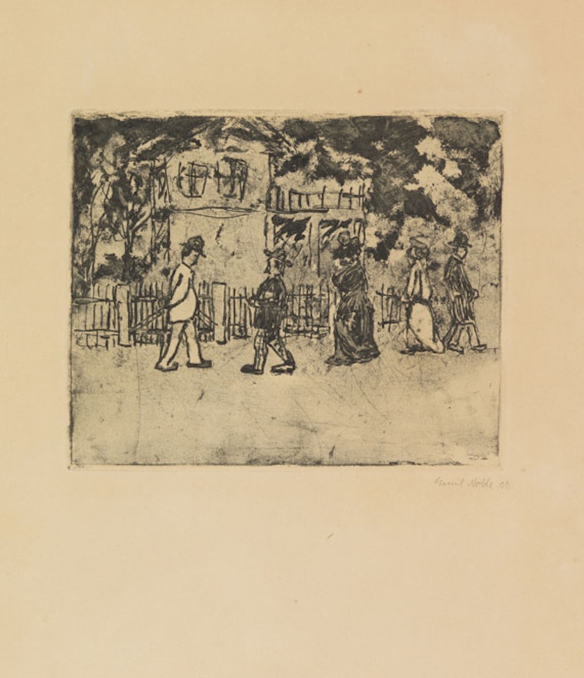 Spazierende by Emil Nolde