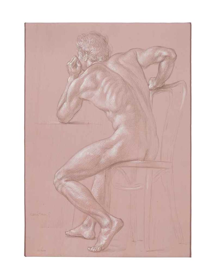 Seated Male Nude by Paul Cadmus