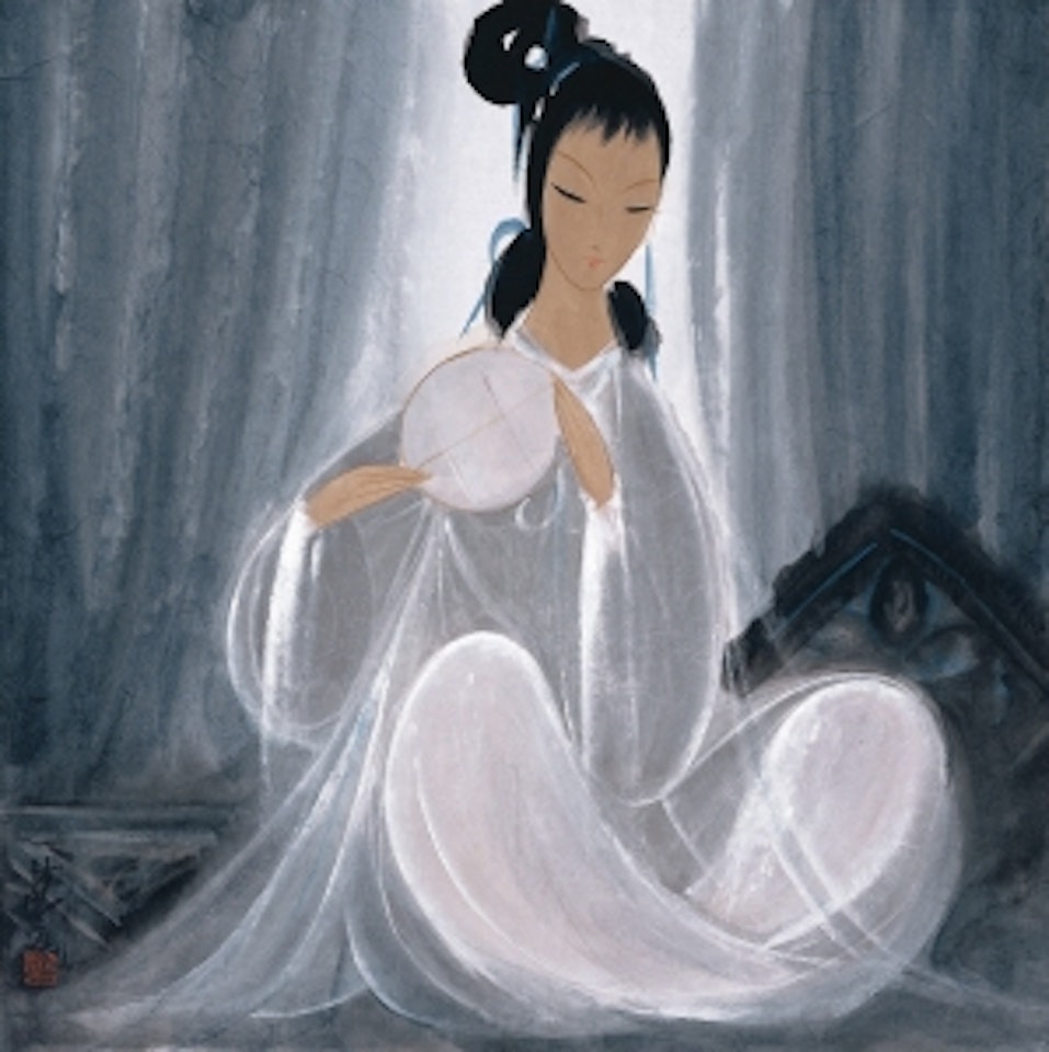 Lady with a Fan by Lin Fengmian