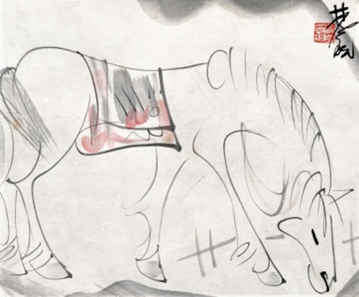 Horse by Lin Fengmian