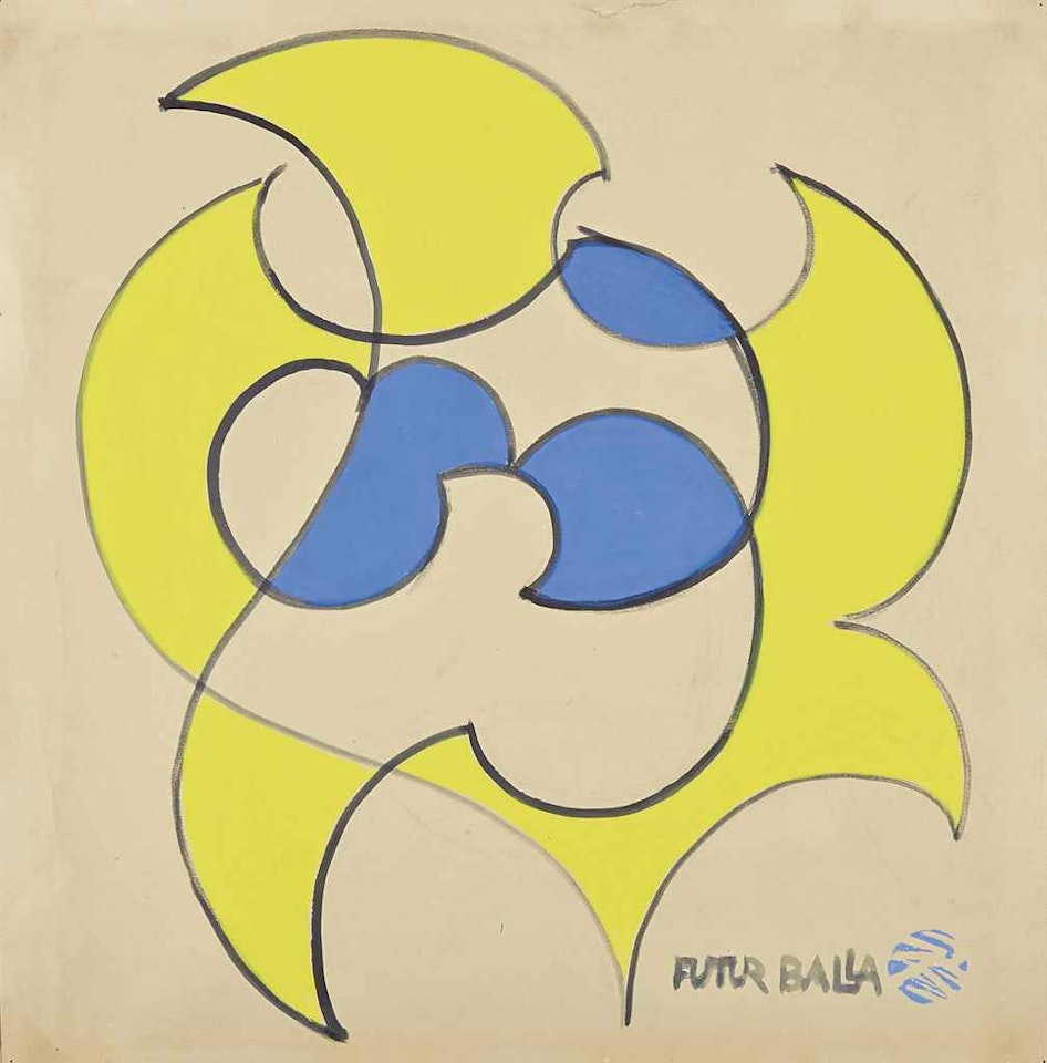 Motivo per cuscino by Giacomo Balla