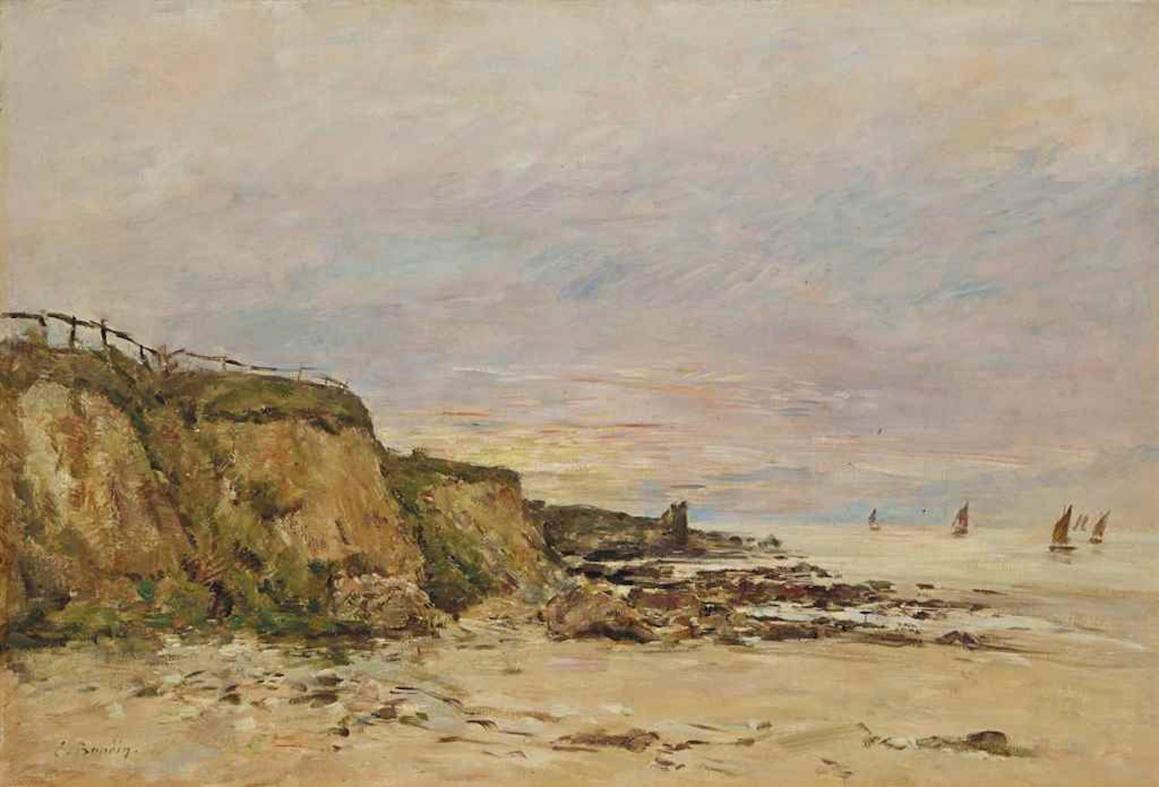 Villerville, le rivage by Eugène Boudin