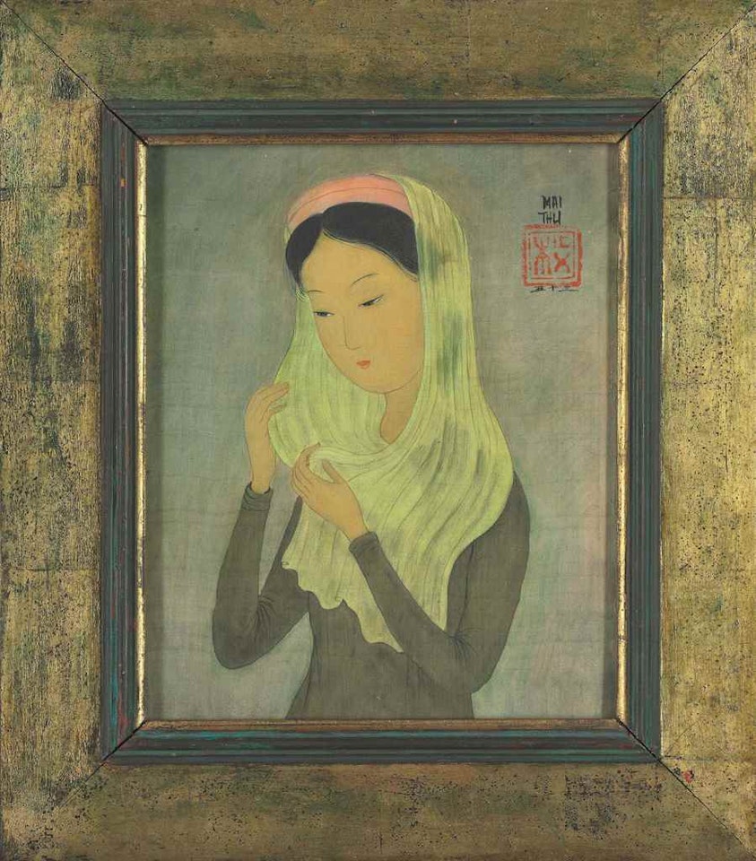 Woman with Veil by Mai Trung Thu