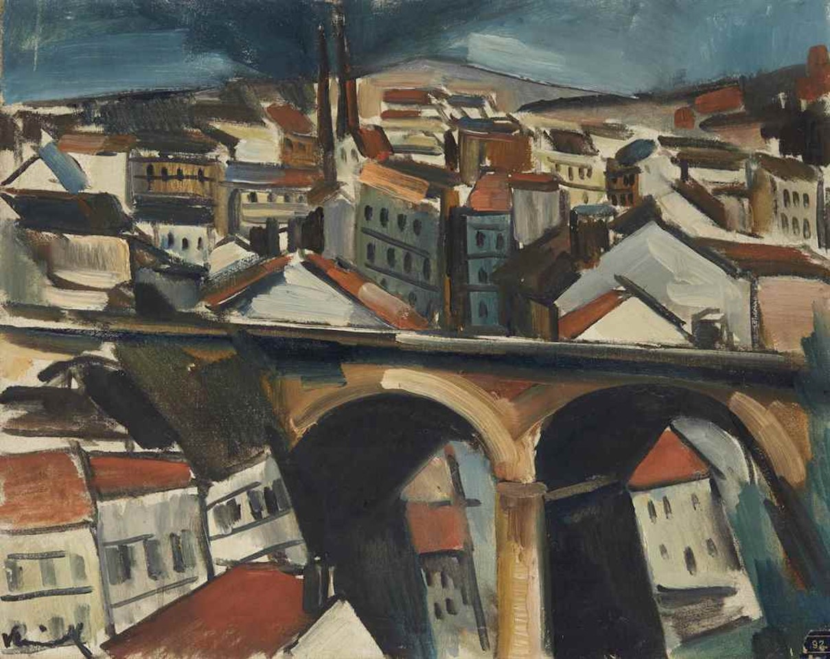 Le viaduc by Maurice de Vlaminck
