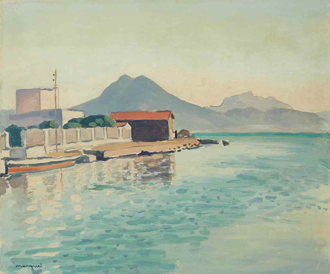 Le quai, Tunis (la Goulette) by Albert Marquet