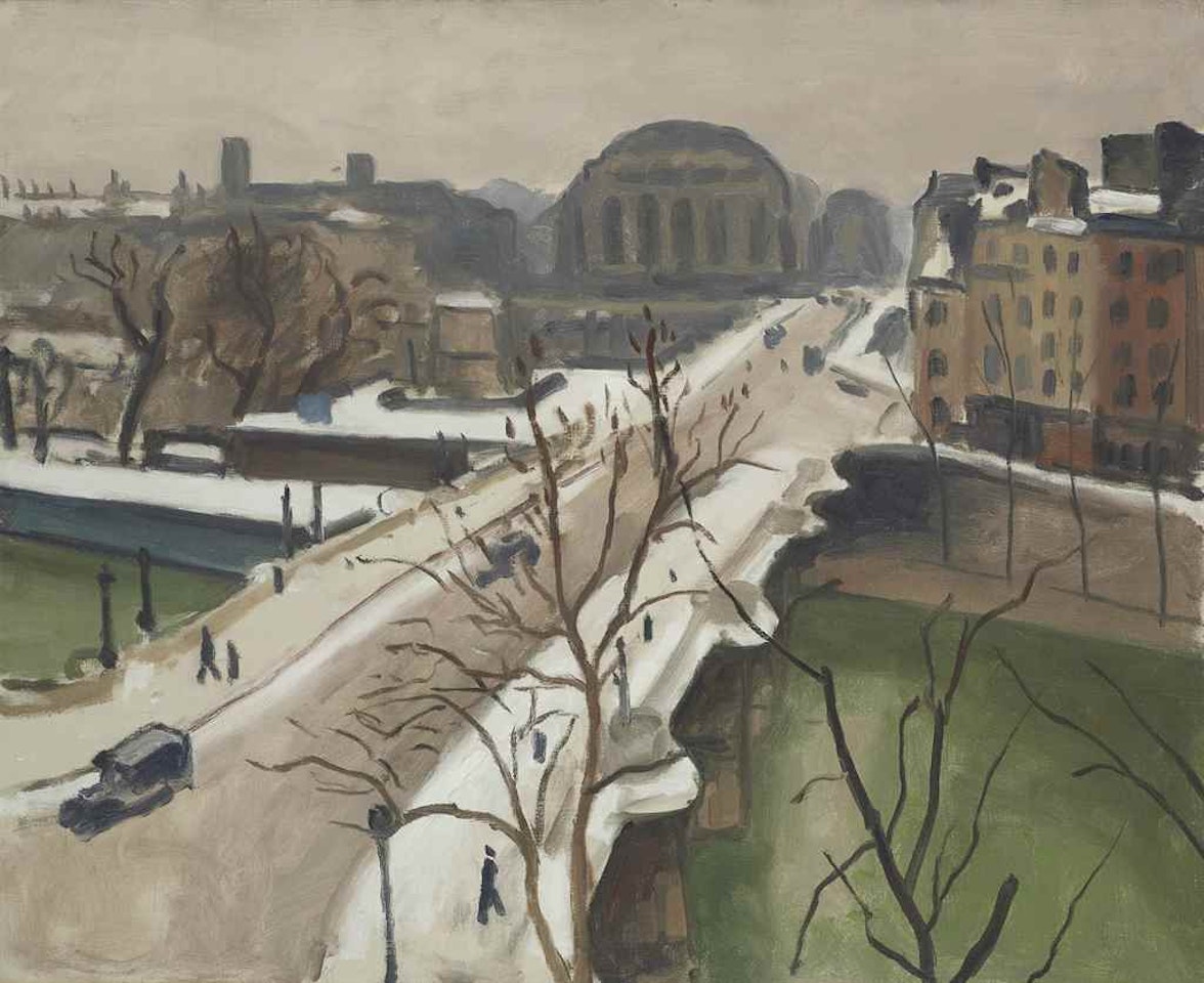 Le pont Neuf sous la neige, Paris by Albert Marquet
