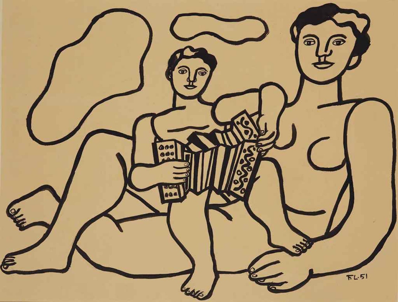 L'enfant à l'accordéon by Fernand Leger