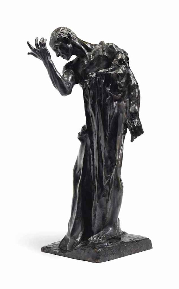L’un des Bourgeois de Calais: Pierre de Wiessant, vêtu, réduction by Auguste Rodin