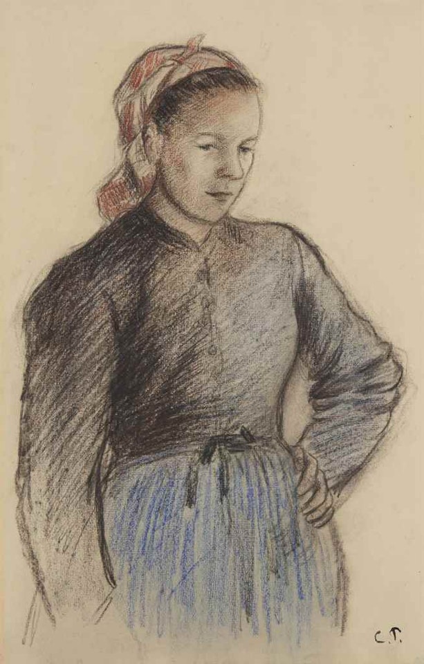 Jeune paysanne by Camille Pissarro