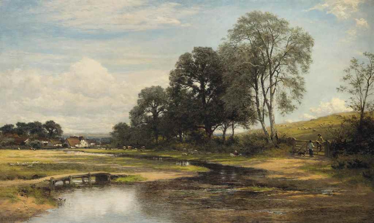 Abinger, Surrey by Benjamin Williams Leader