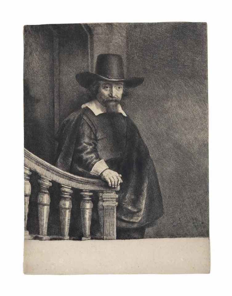 Ephraim Bonus, Jewish Physician by Attributed to Rembrandt Harmensz van Rijn