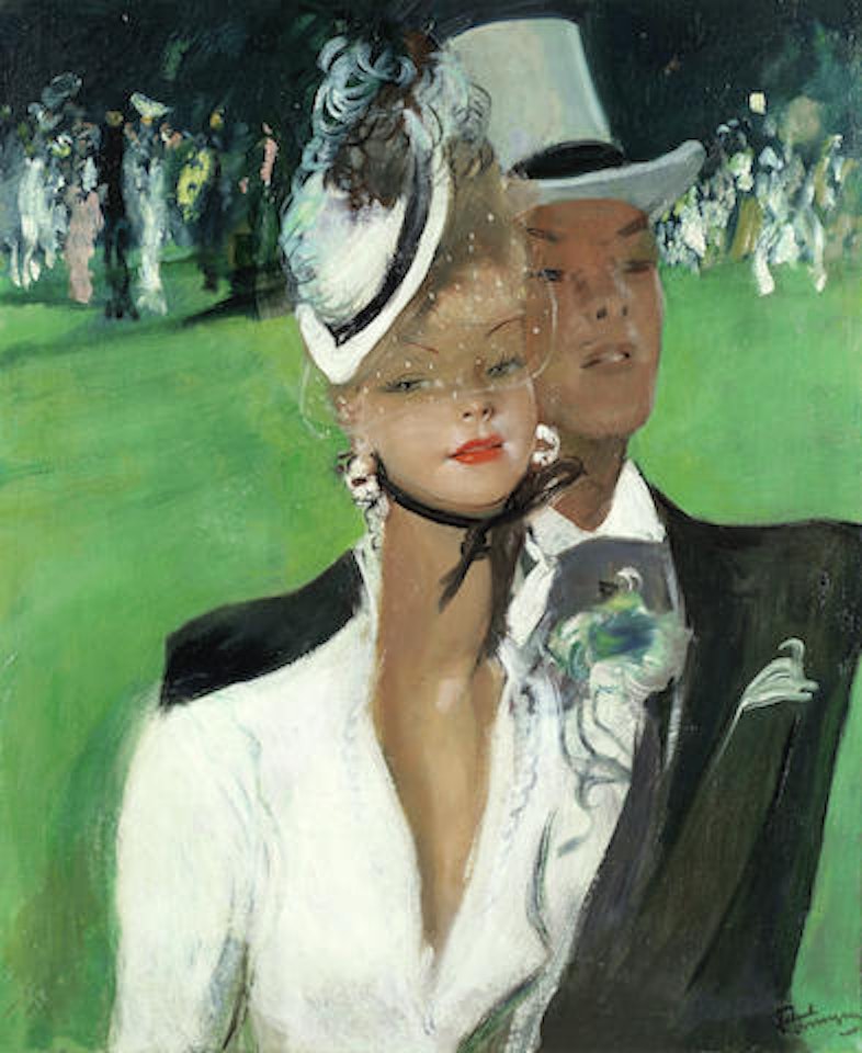 Au derby by Jean Gabriel Domergue