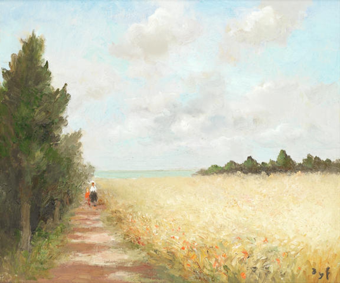 Promenade dans les blés en Bretagne by Marcel Dyf