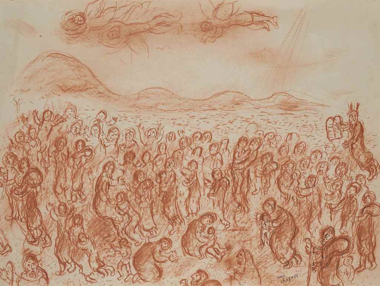 La sortie d'Egypte by Marc Chagall