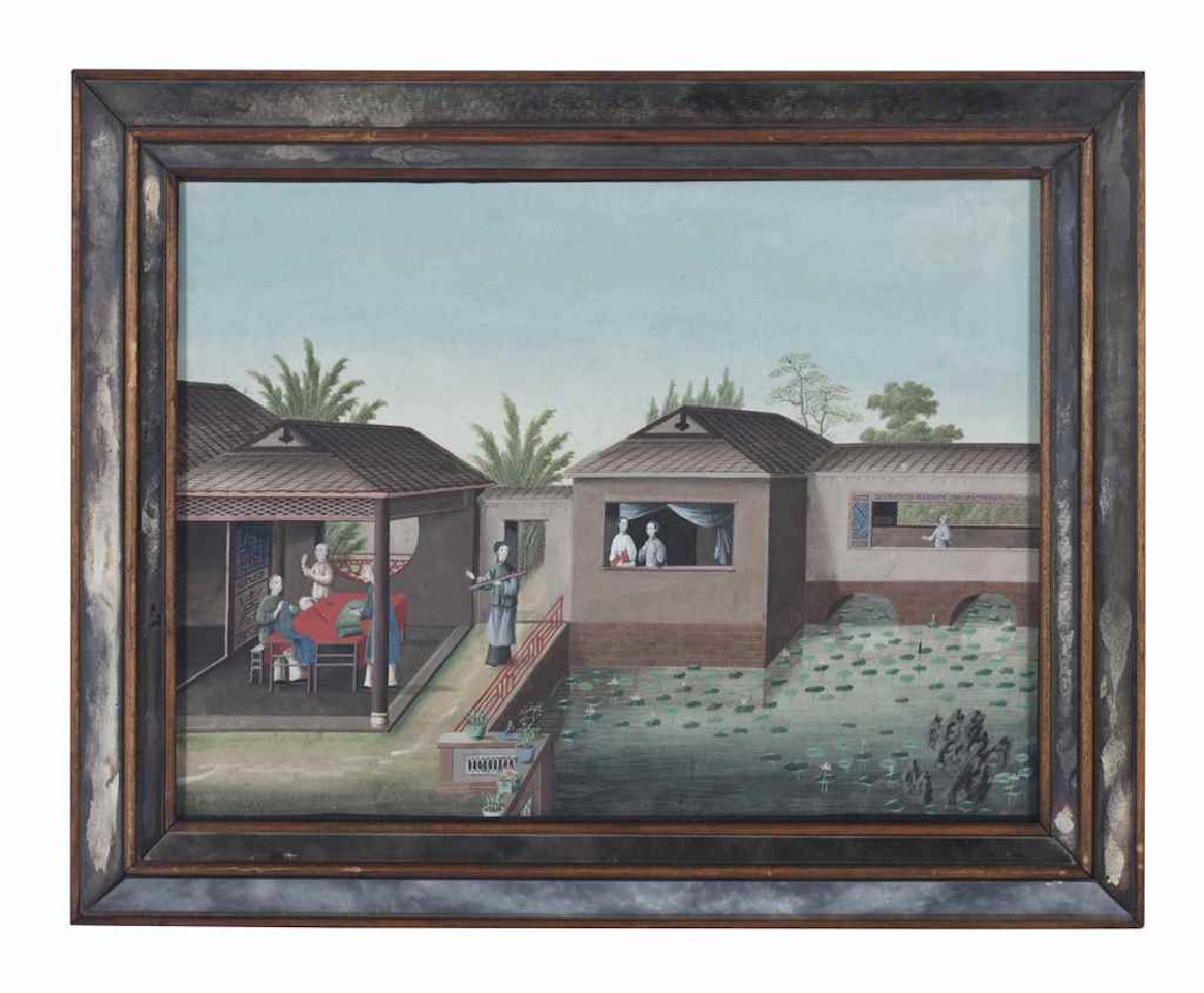 PEARL RIVER VIEWS (A SET OF EIGHT) by Chinese School