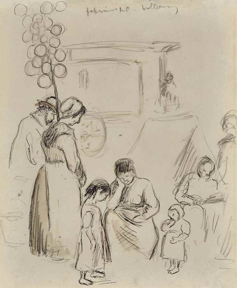Scène de rue by Camille Pissarro