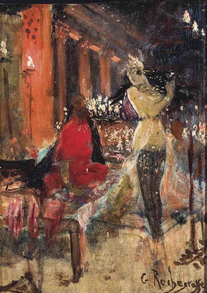 A harem performance by Georges Antoine Rochegrosse
