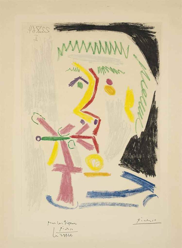 Fumeur à la cigarette verte by Pablo Picasso