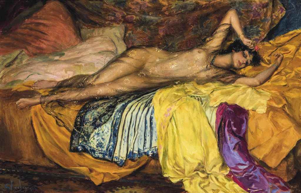 Reclining model by Georges Antoine Rochegrosse