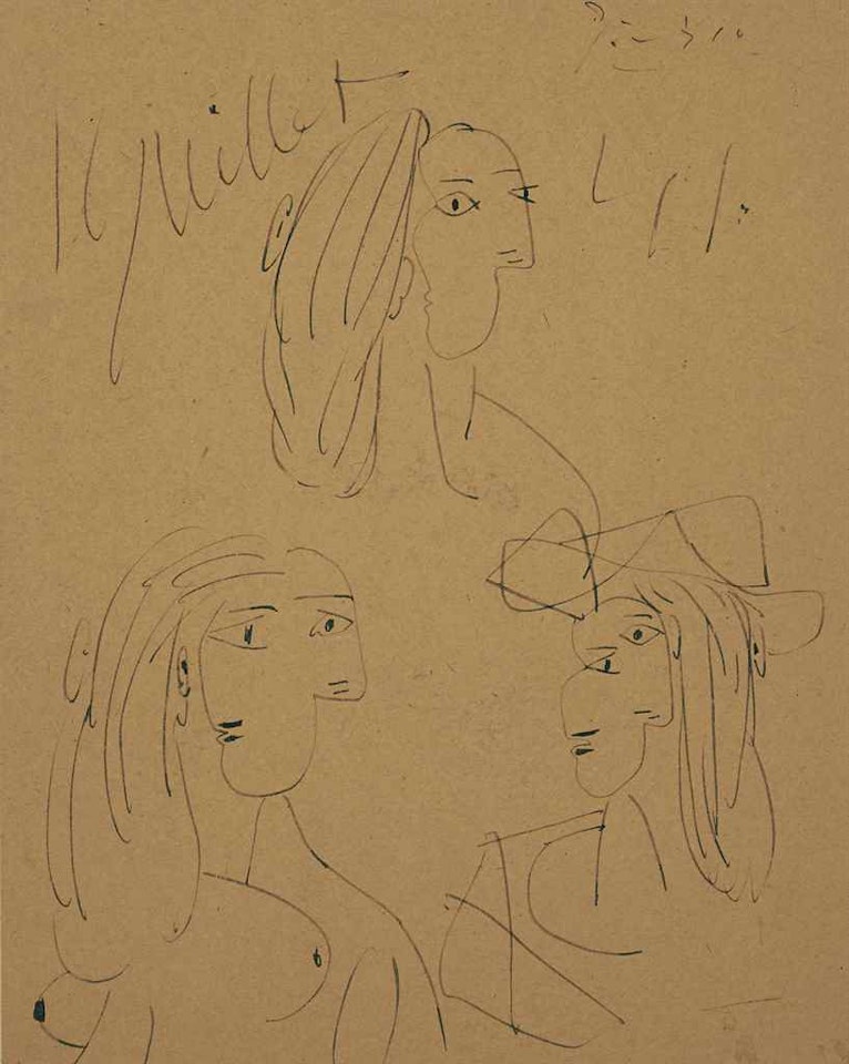 Trois têtes de Dora Maar by Pablo Picasso