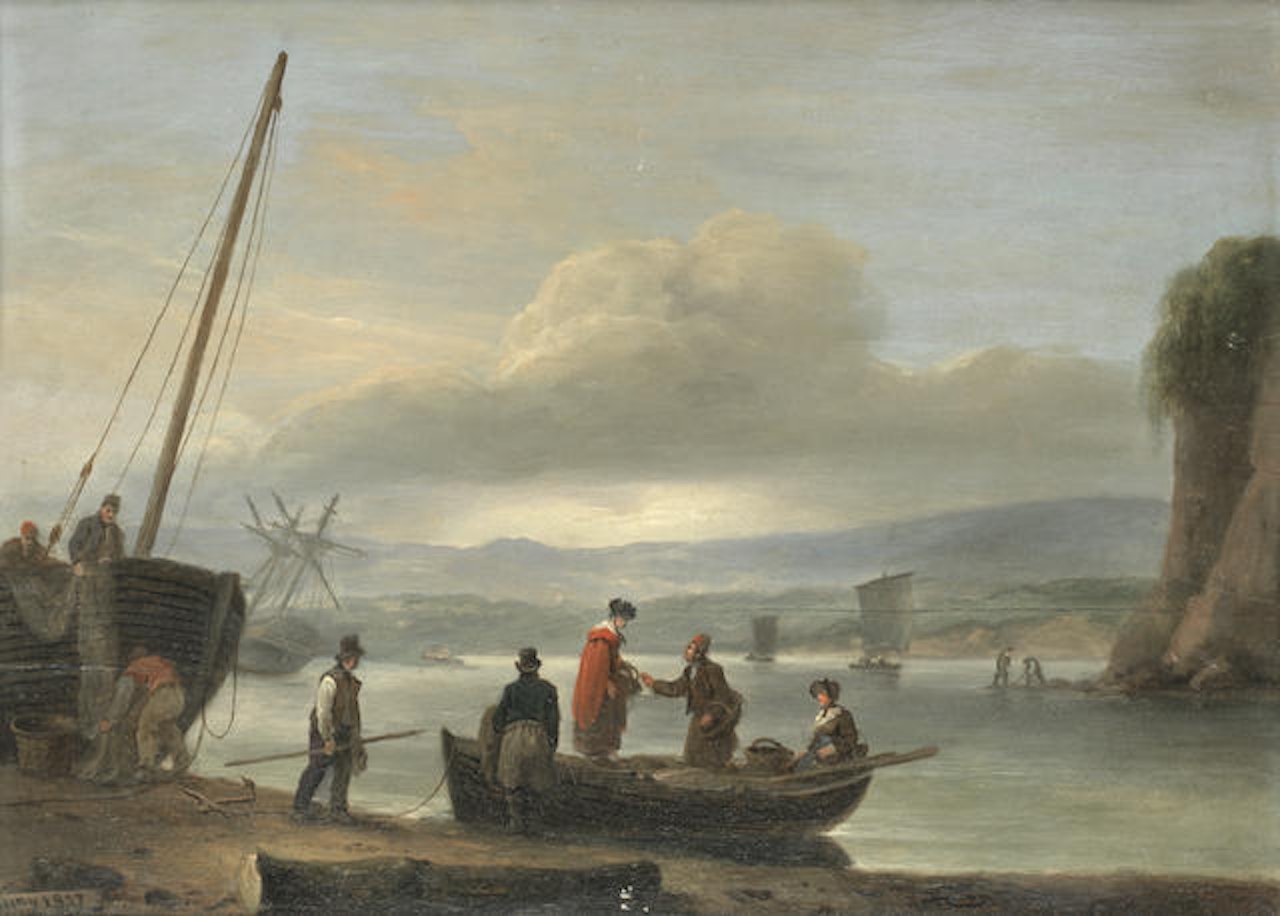 The ferry by Thomas Luny
