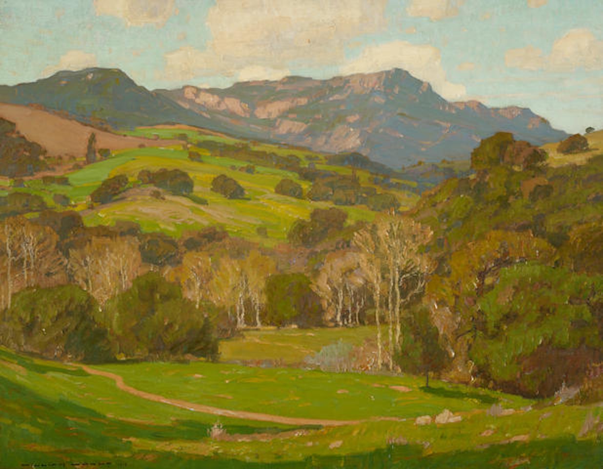 Verdant Hills on a Clear Day by William Wendt