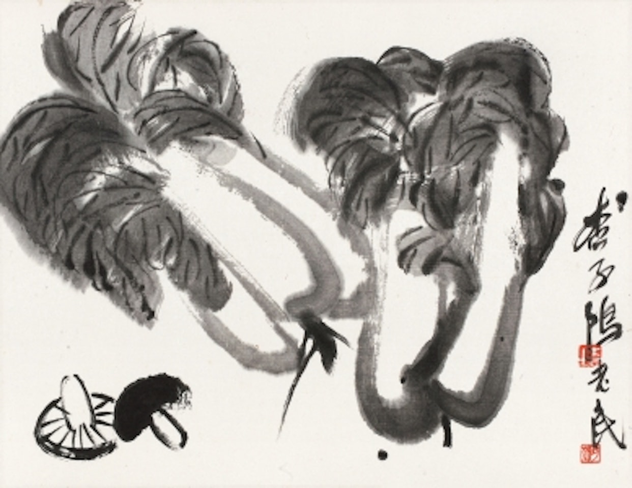 vegetables by Qi Baishi