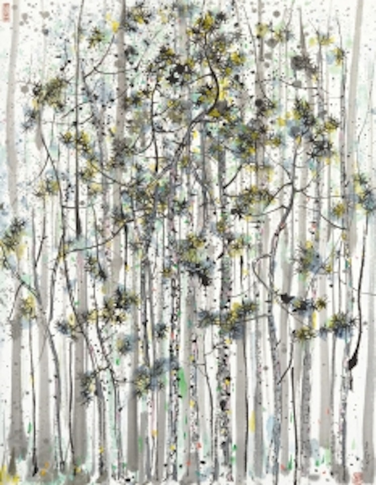 PINE WOODS by Wu Guanzhong