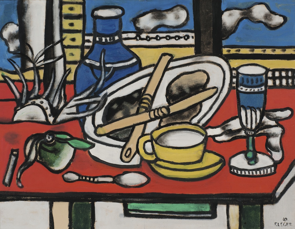 LES DEUX COUTEAUX by Fernand Leger