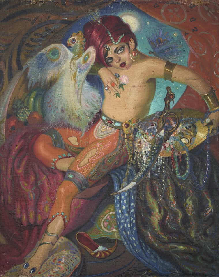 JUDÍO (INDIO CON EL BÚHO) by Wifredo Lam