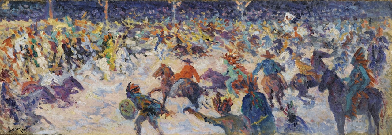 LE CIRQUE DE BUFFALO BILL by Maximilien Luce
