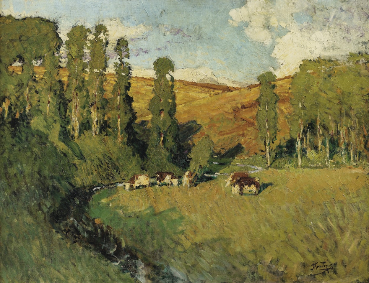 PAYSAGE EN CREUSE by Pierre Eugène Montezin